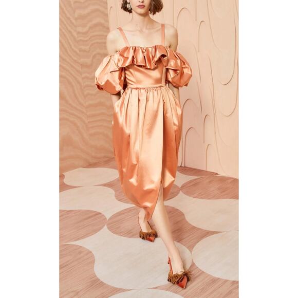 NWT Ulla Johnson Lelita Dress in Copper Size 2 - Picture 1 of 16